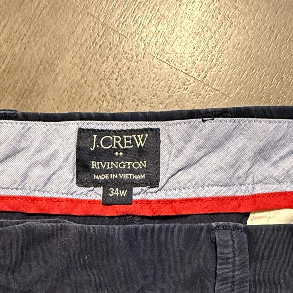 J. Crew Men's Dark Blue Flat Front Shorts